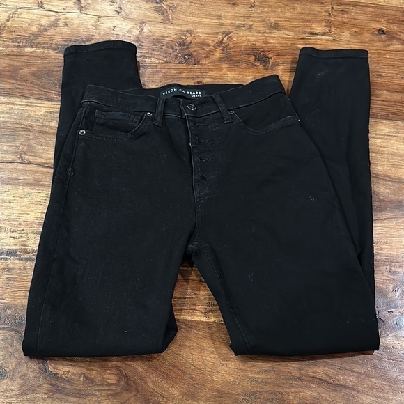 Veronica Beard Maera Skinny High Rise Jeans in Onyx Sz26 - Picture 5 of 13